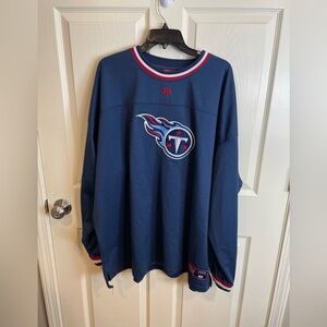 Tennessee Titans AFC South Heavy Weight Long  Sleeve Shirt NFL Team Logo Navy